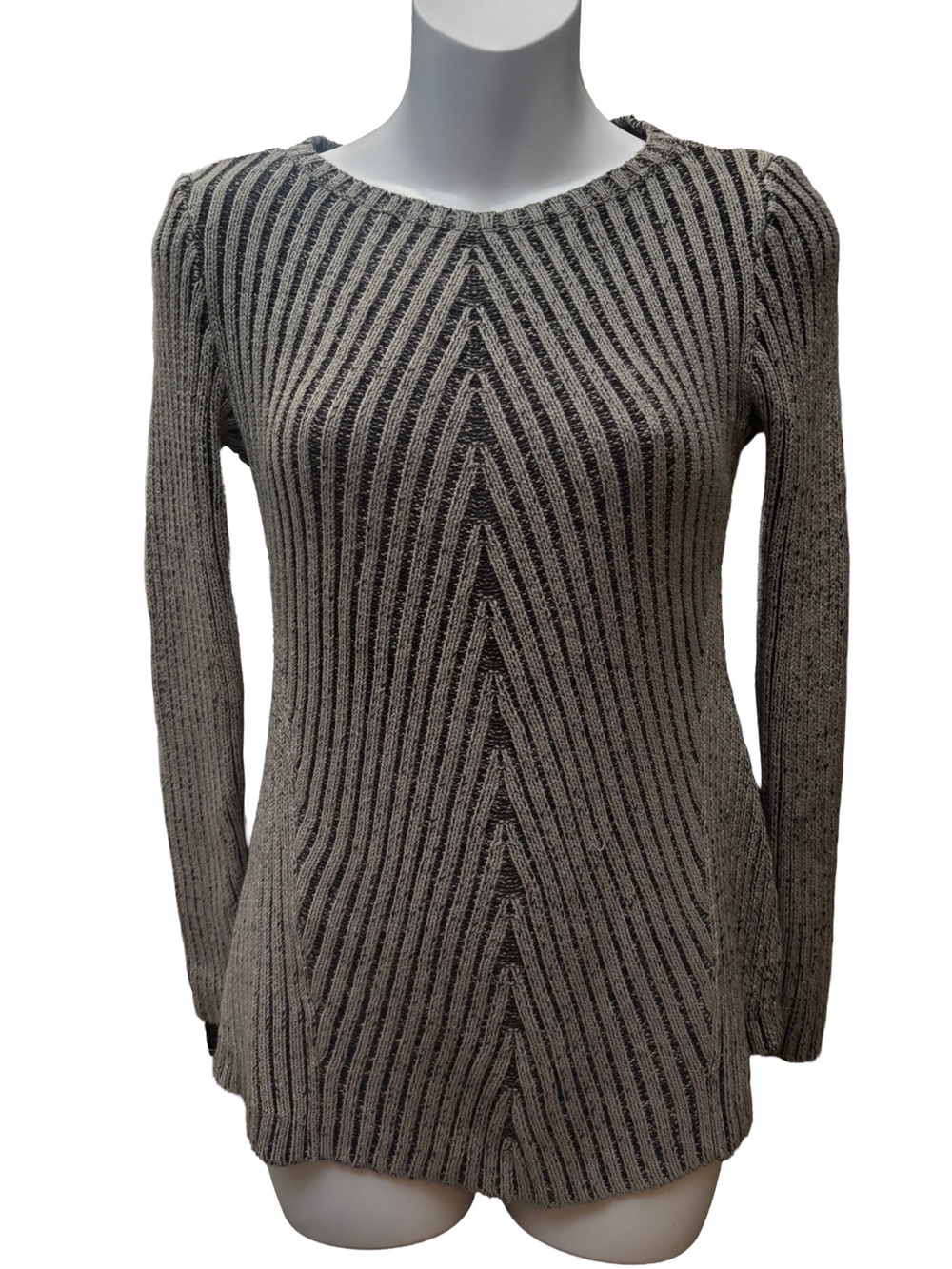 Style & Co. Chevron Ribbed Scoop Neck Sweater - Gray (3 for $15)
